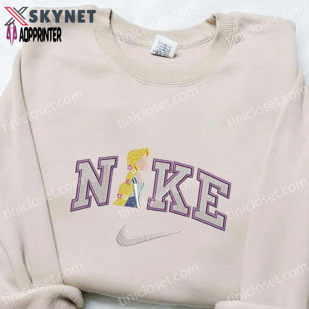 Rapunzel x nike cartoon embroidered shirt disney characters sweatshirt custom hoodie Embroidered Shirt