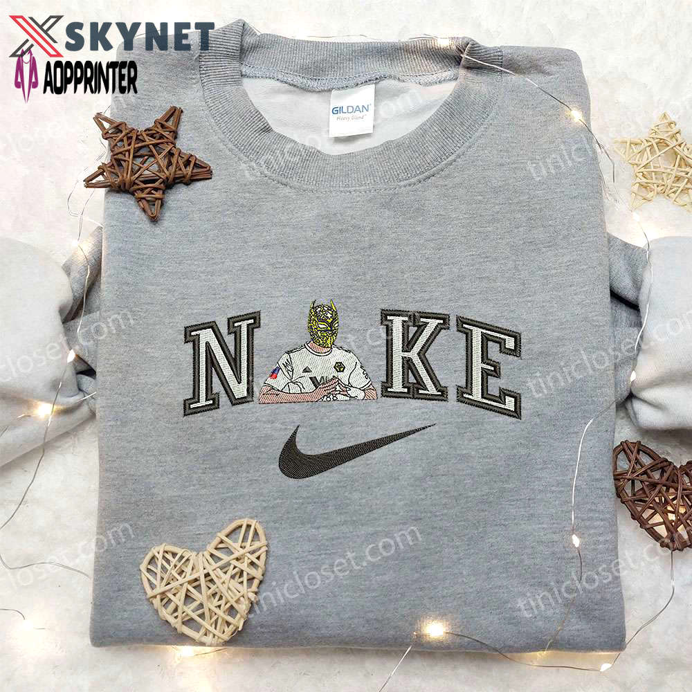 Raul jimenez x nike embroidered shirt: football player inspired apparel Embroidered Shirt