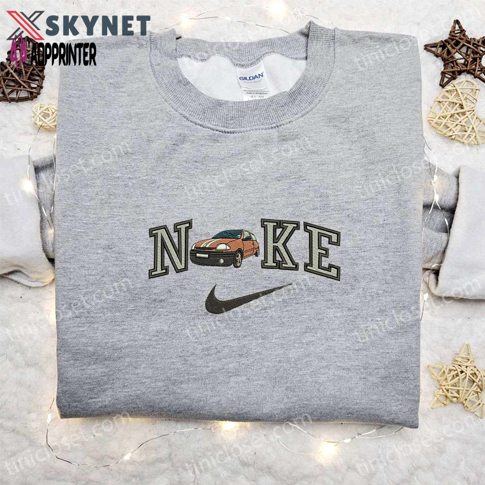 Renault twingo x nike embroidered shirt: best nike inspired gift for family Embroidered Shirt
