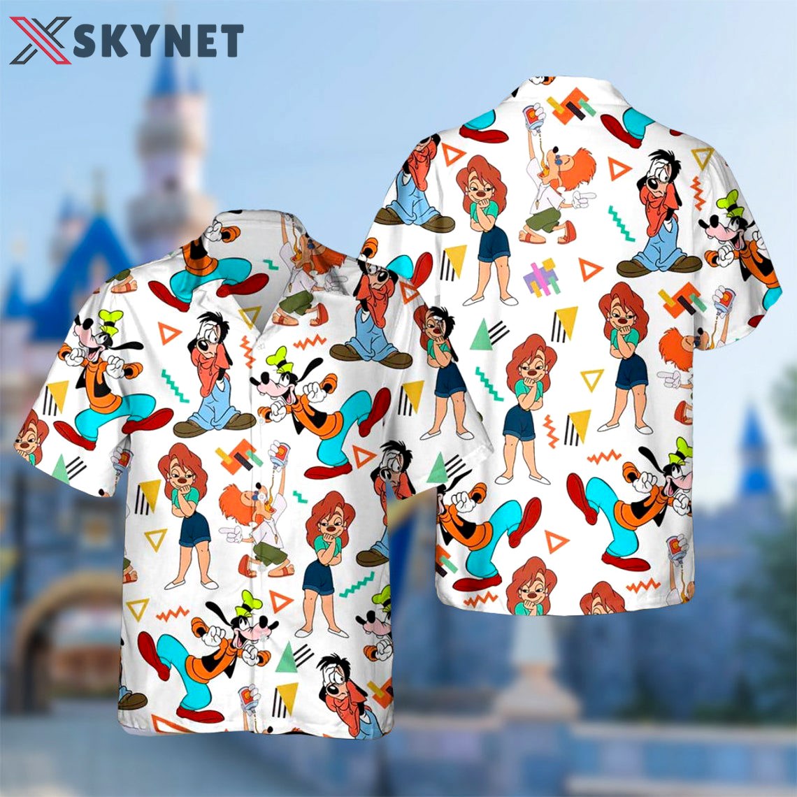 Retro 90s a goofy movie roxanne max goof bobby zimuruski goofy walt disney hawaiian shirt Hawaii Shirt Shorts & Flip Flops