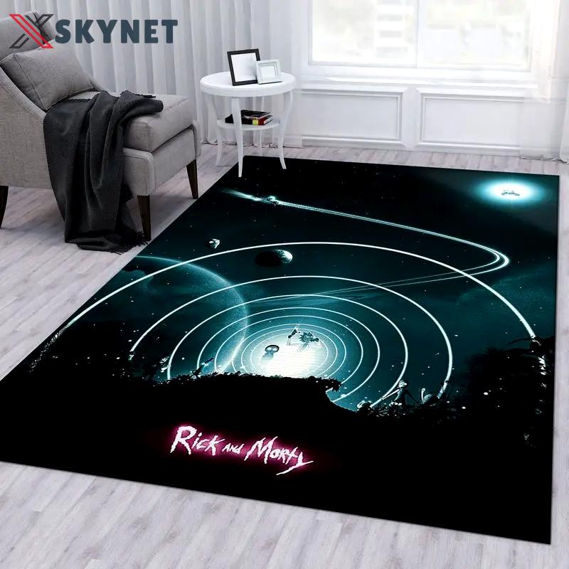 Rick and morty 10 area rug living room and bed room rug rug regtangle carpet floor decor home decor Rectangle Rug