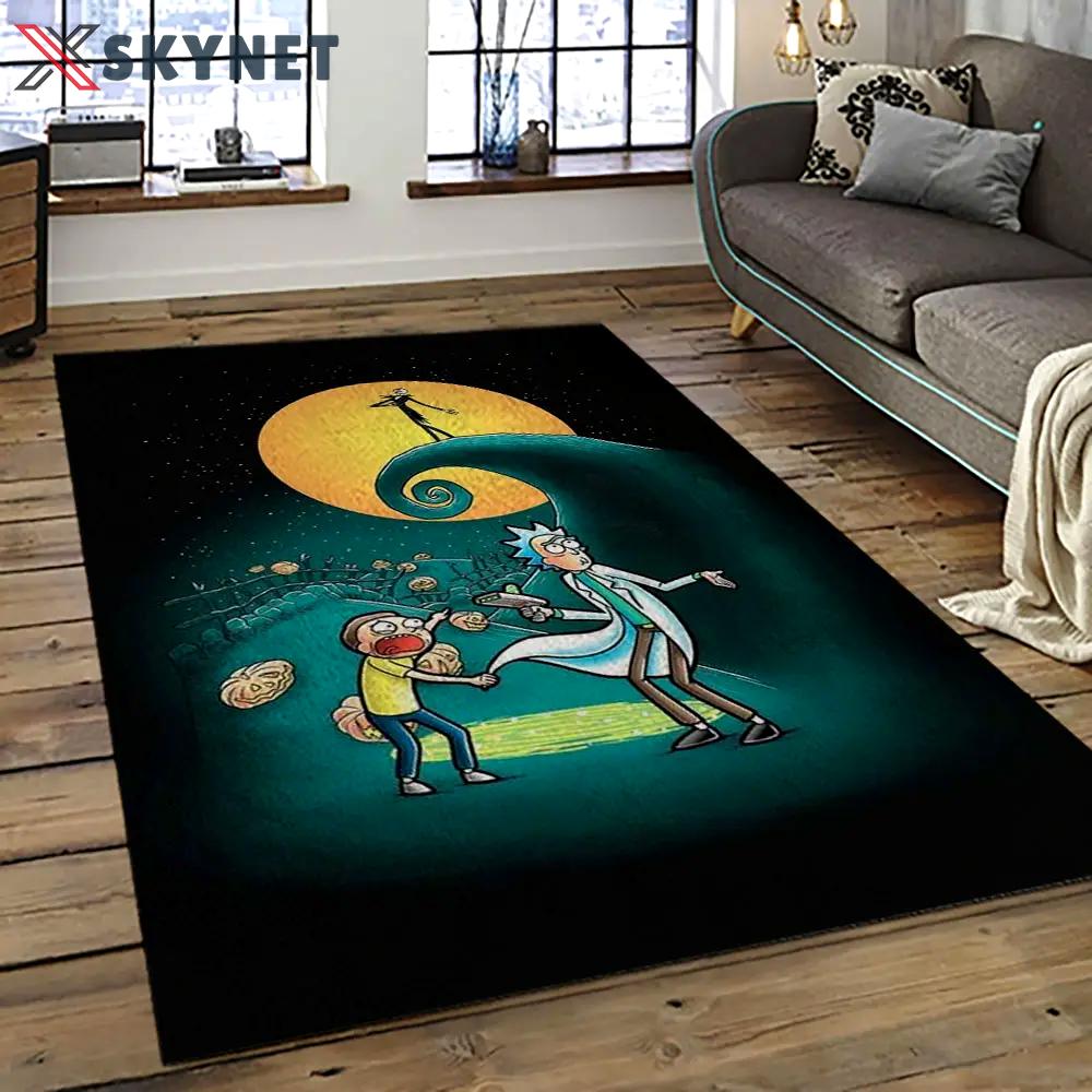 Rick and morty cartoon tv show retangle carpet area rug home decor best gift for family rm30 Rectangle Rug