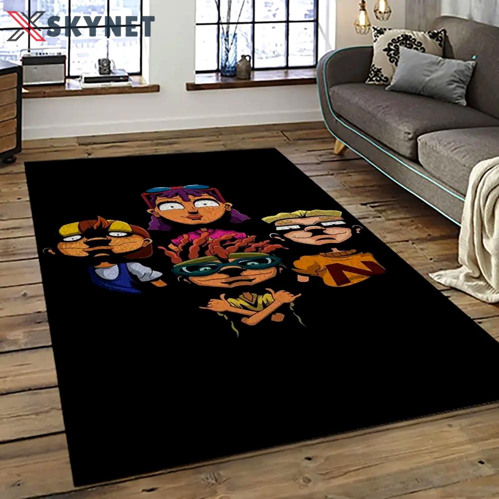 Rocket power action cartoon retangle carpet area rug home decor best gift for fan and friends rp19 Rectangle Rug