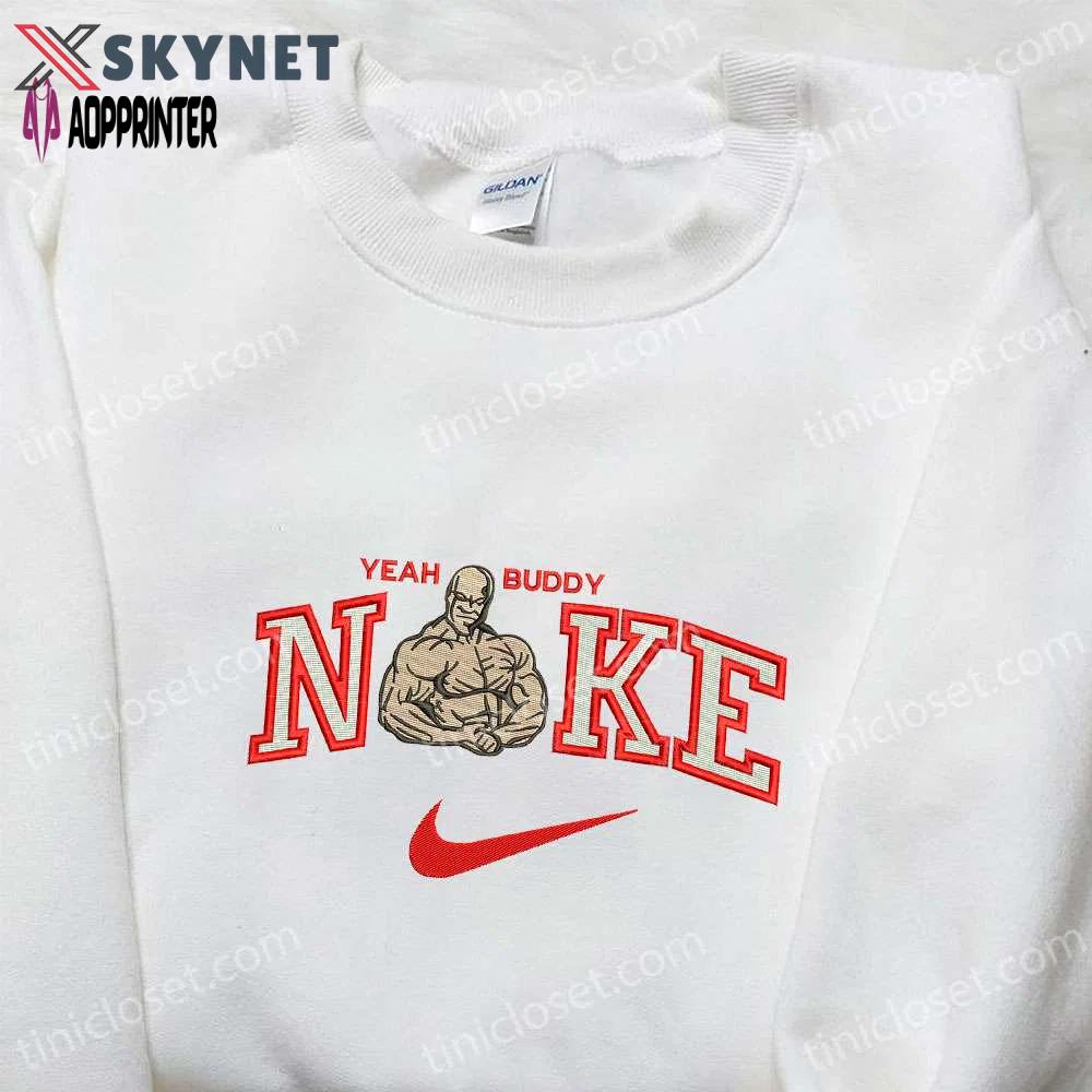 Ronnie coleman x nike embroidered sweatshirt – celebrity shirt custom t-shirt Embroidered Shirt