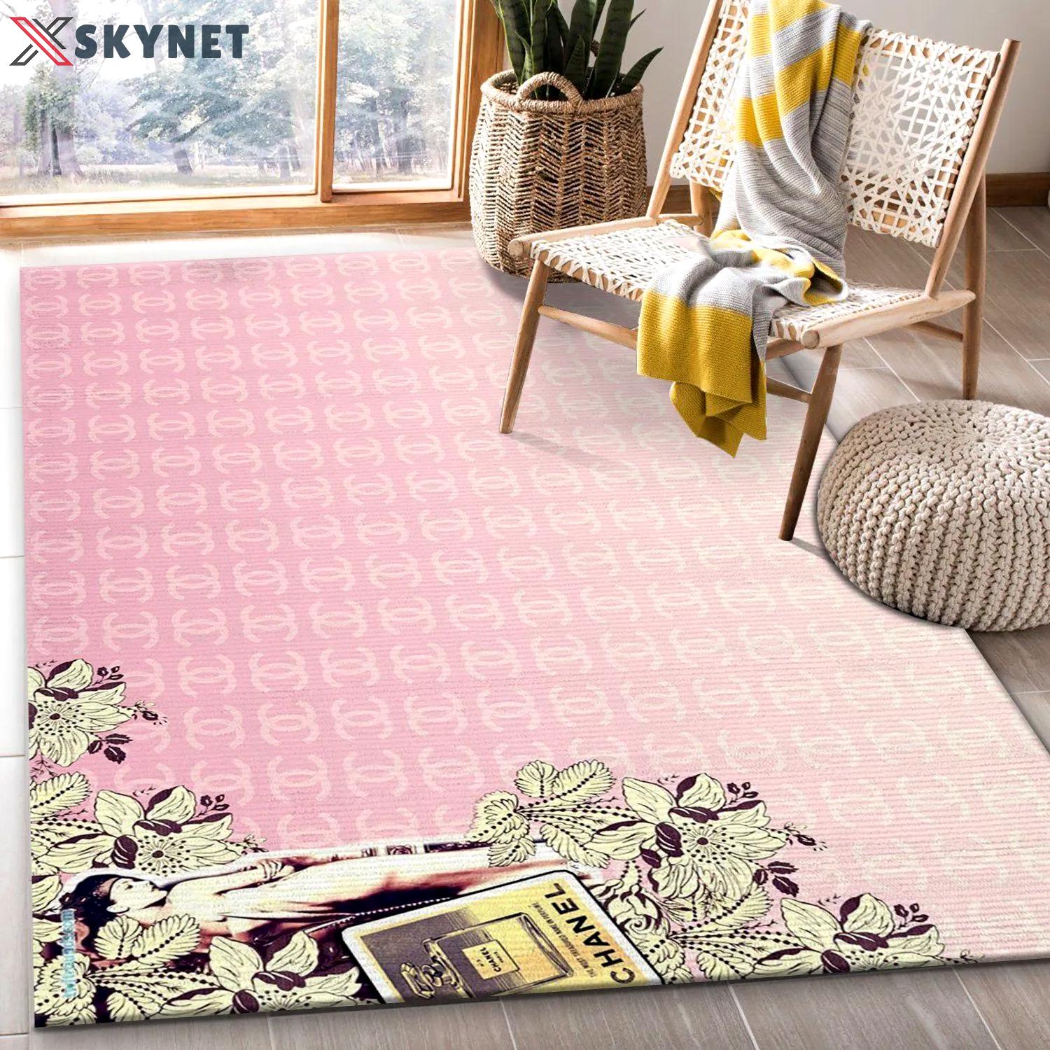 Rugs in living room and bedroom - Chanel area rug bedroom rug carpet floor decor floor mats keep warm in winter Rectangle Rug