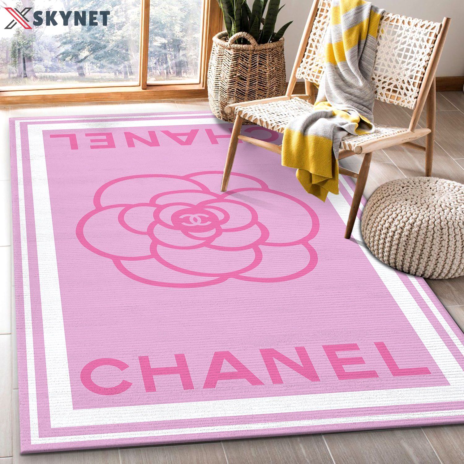 Rugs in living room and bedroom - Chanel pinky fashion luxury brand rug carpet for living room bedroom carpet floor mats keep warm in winter mat Rectangle Rug