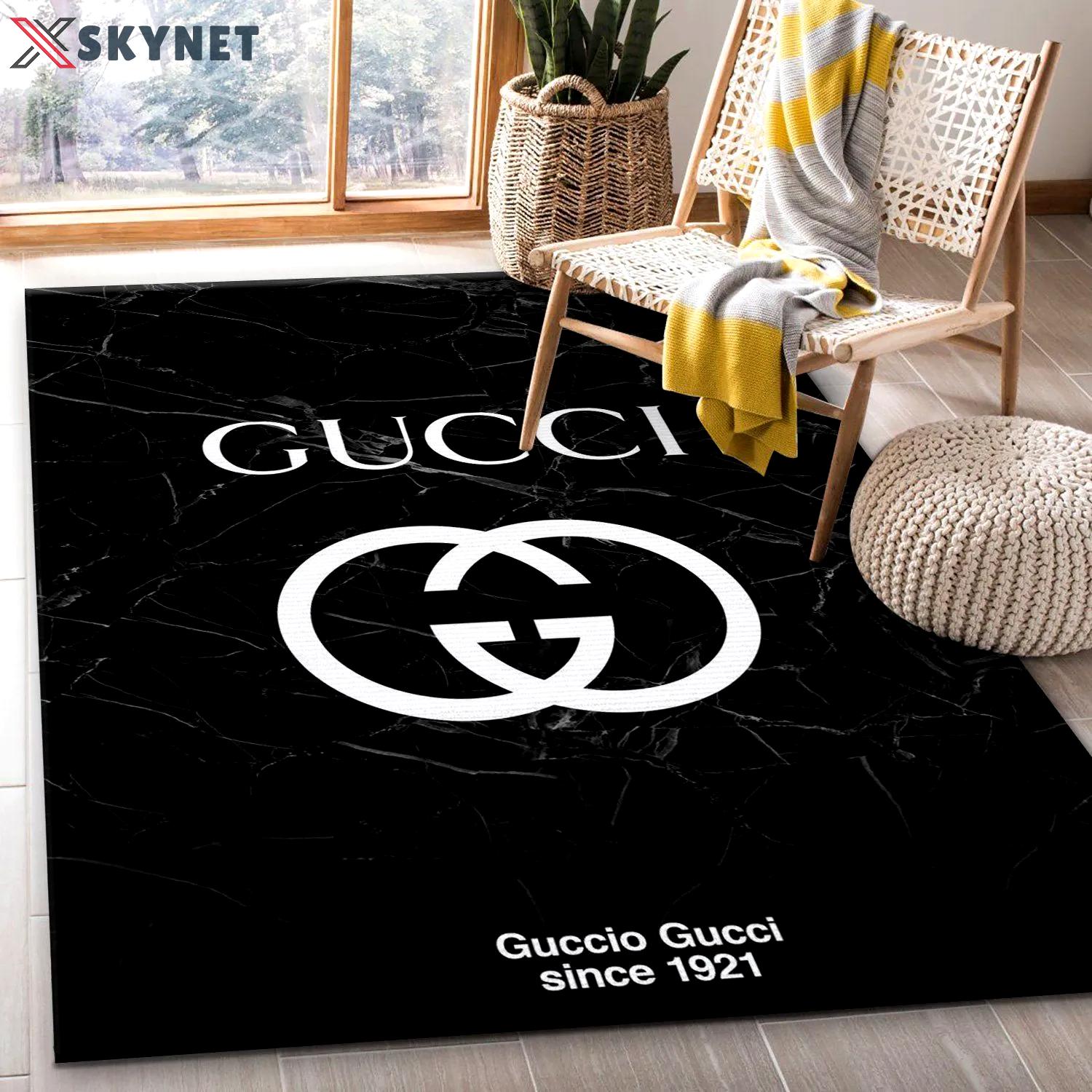 Rugs in living room and bedroom - Gucci black marble marmor area rug living room rug christmas gift us decor Rectangle Rug