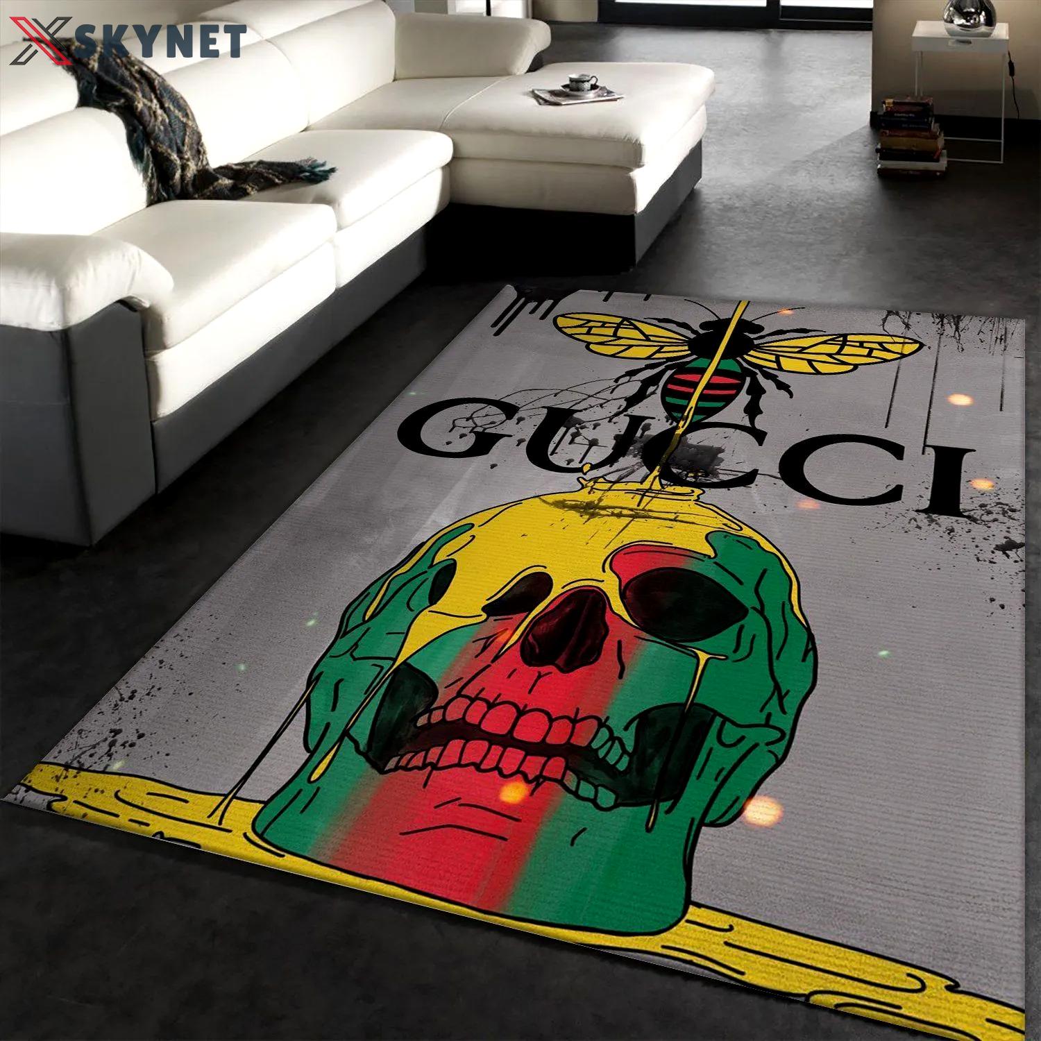 Rugs in living room and bedroom - Gucci skull luxury area rug for living room bedroom carpet home decorations mat type 1 Rectangle Rug