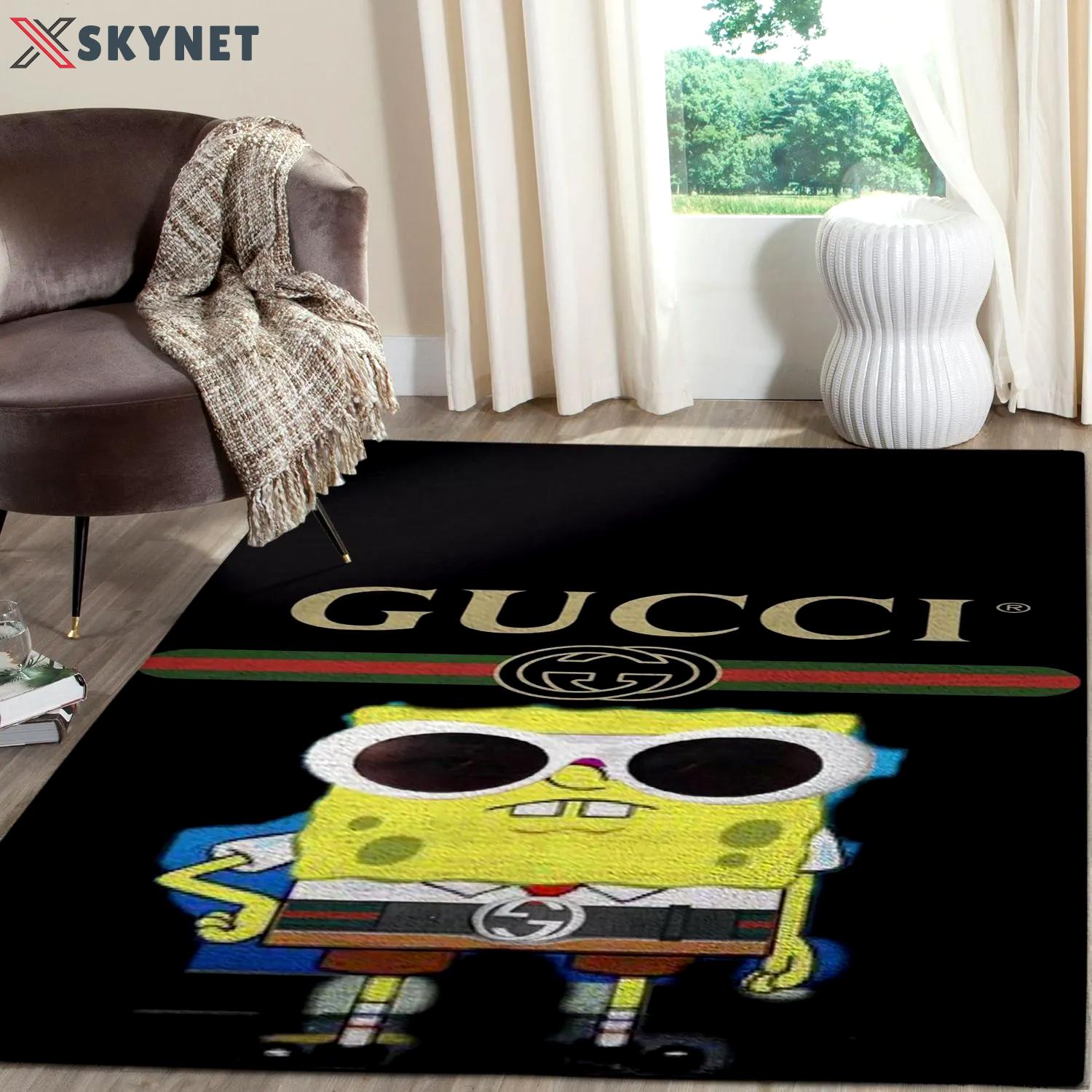 Rugs in living room and bedroom - Gucci spongebob squarepants luxury area rug for living room bedroom carpet home decorations mat Rectangle Rug