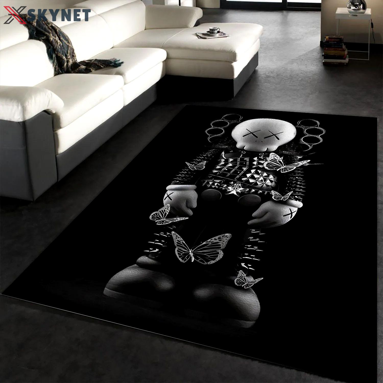 Rugs in living room and bedroom - Kaws area rug bedroom rug christmas gift us decor Rectangle Rug