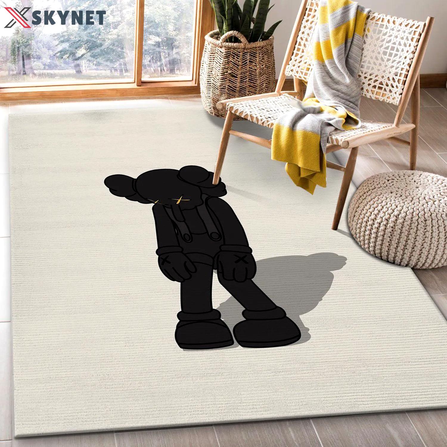 Rugs in living room and bedroom - Kaws small lie figure area rug bedroom rug us gift decor Rectangle Rug