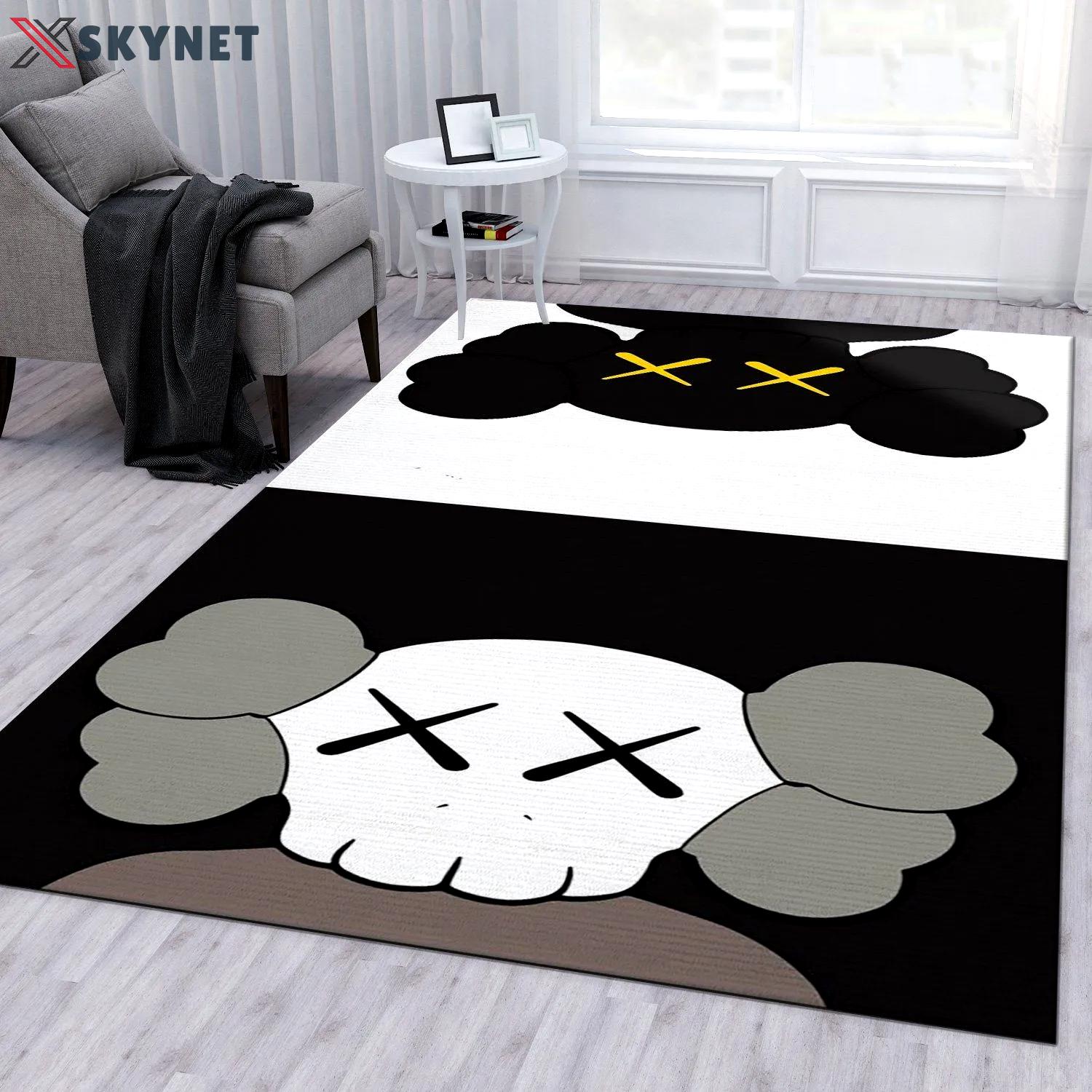 Rugs in living room and bedroom - Kaws ver2 fashion brand area rug living room rug us gift decor Rectangle Rug