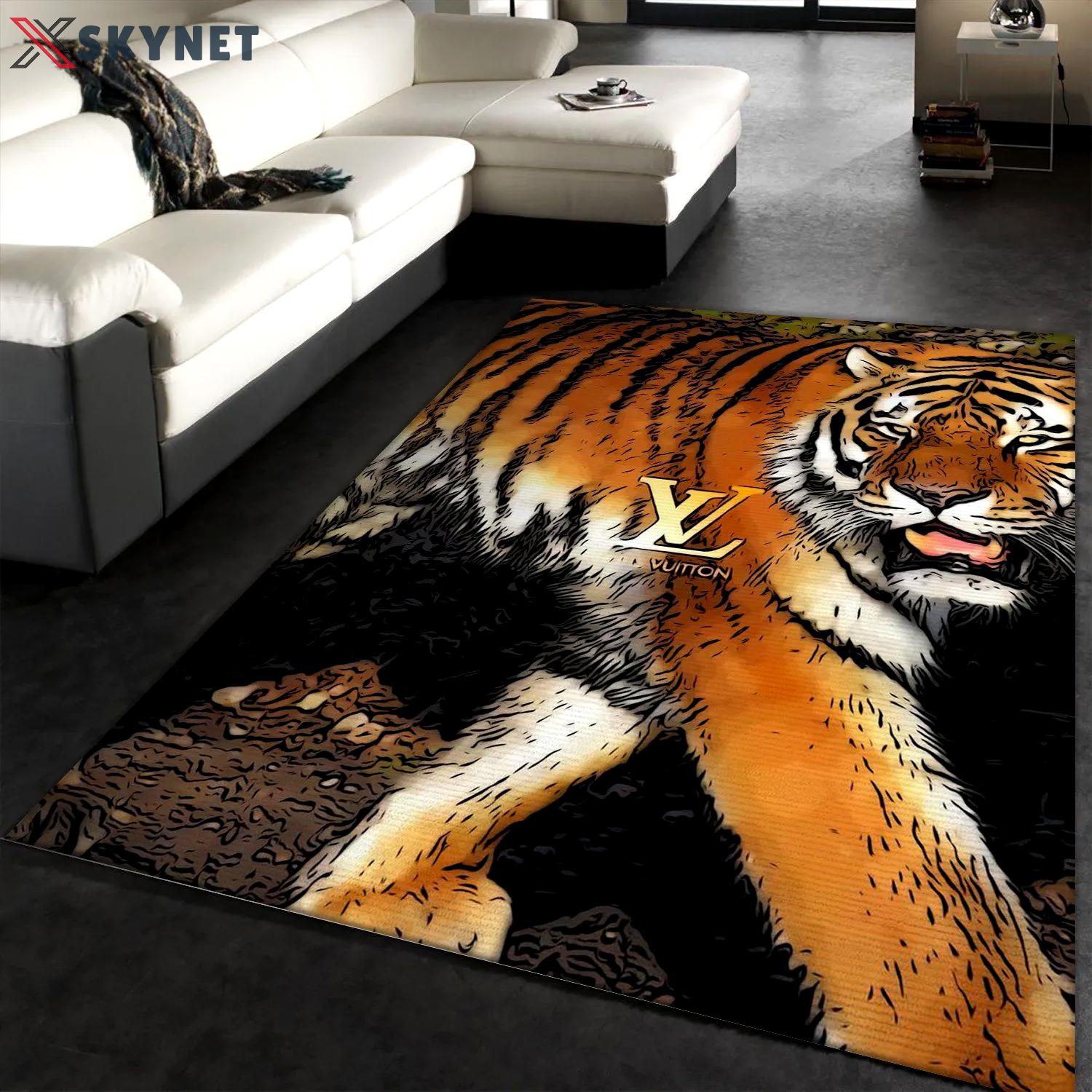 Rugs in living room and bedroom - Louis vuitton area rug living room rug carpet christmas gift floor mats keep warm in winter Rectangle Rug