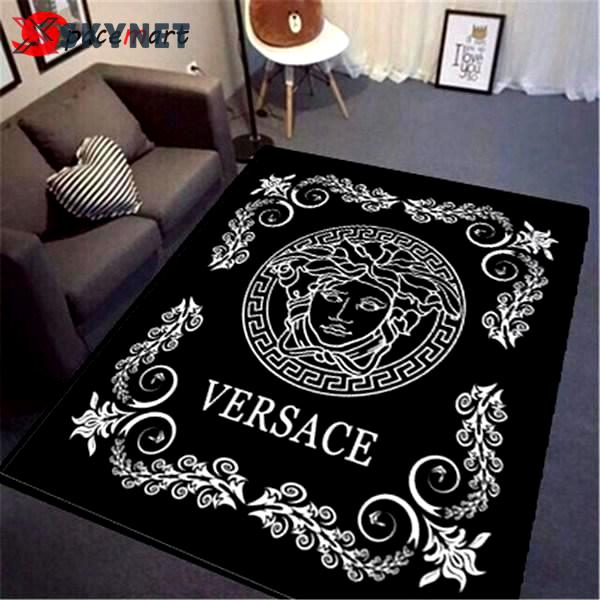 Rugs in living room and bedroom - Versace area rug carpet hypebeast carpet luxurious fashion brand logo living type 461 - rugs Rectangle Rug