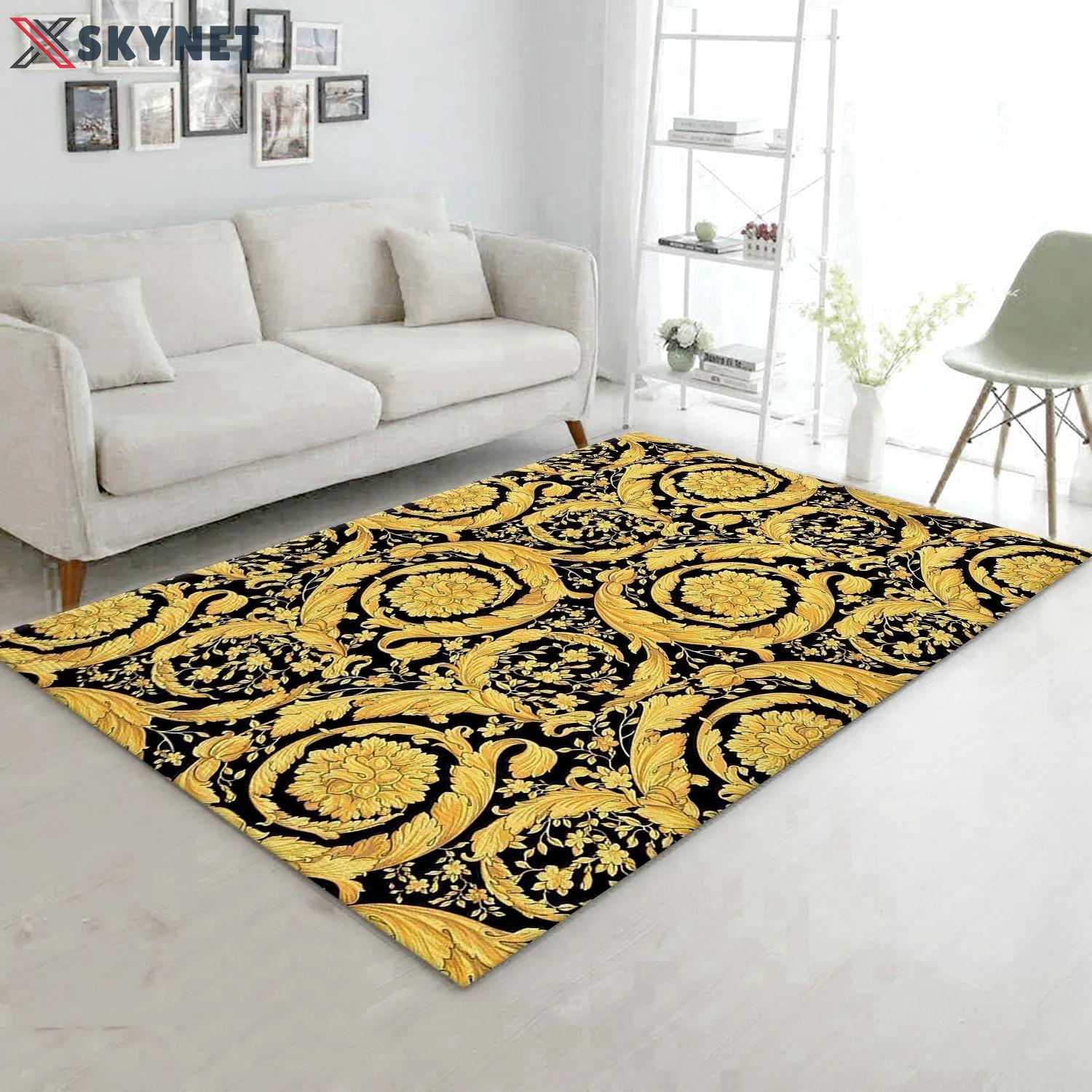 Rugs in living room and bedroom - Versace ver1 fashion brand area rug living room rug christmas gift floor mats keep warm in winter Rectangle Rug