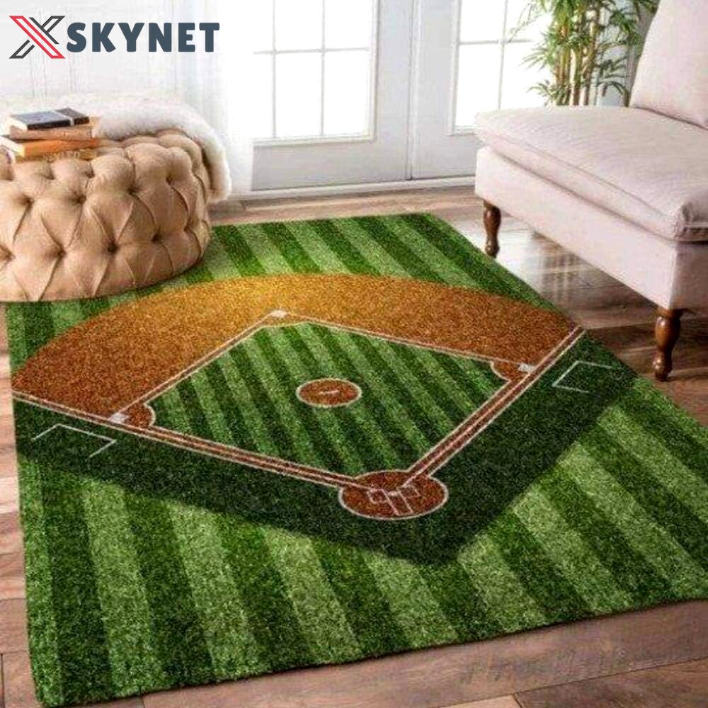 Rugs in living room and bedroom baseball area rugs living room carpet floor decor Rectangle Rug