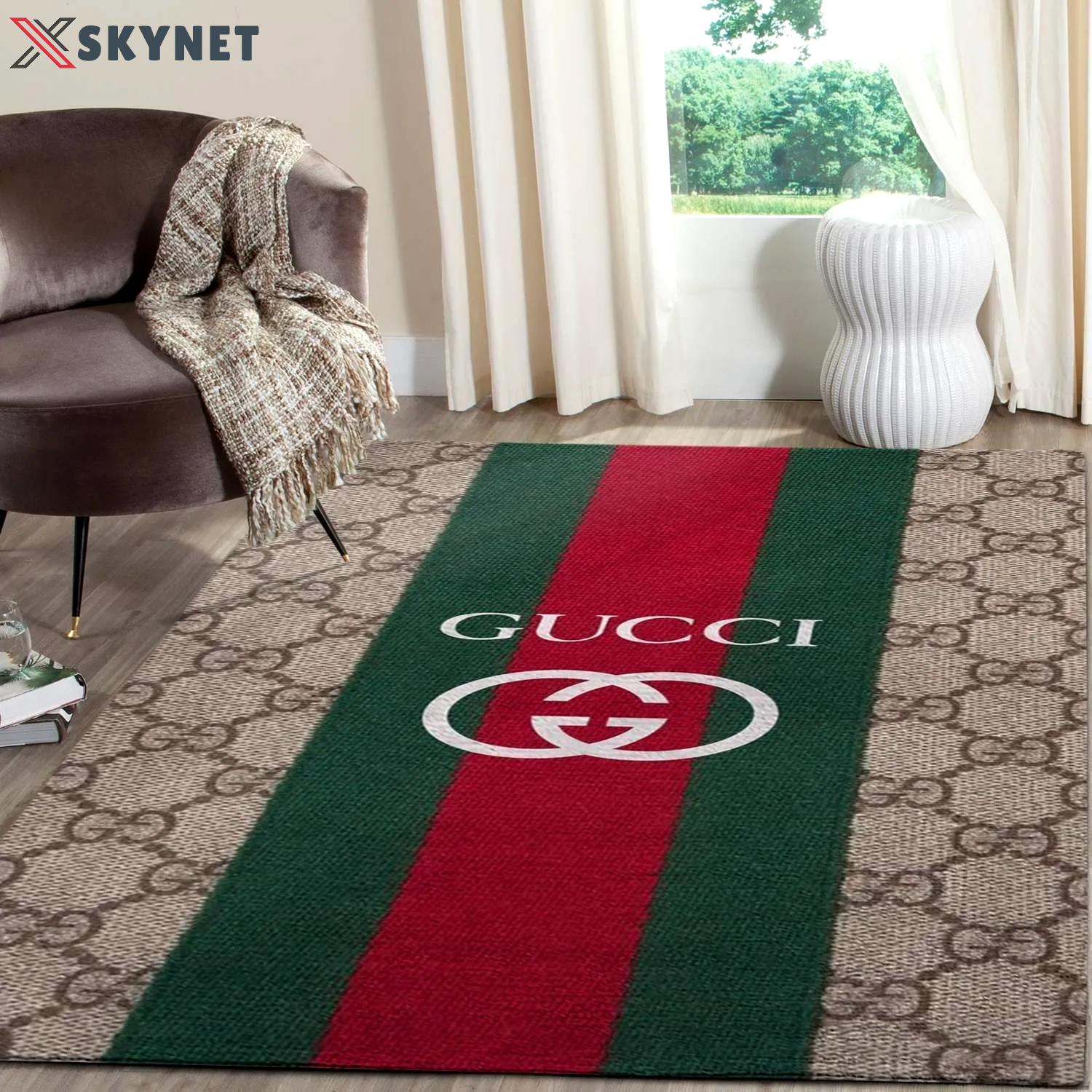 Rugs in living room and bedroom gucci signature luxury area rug for living room bedroom carpet home decor mat Rectangle Rug