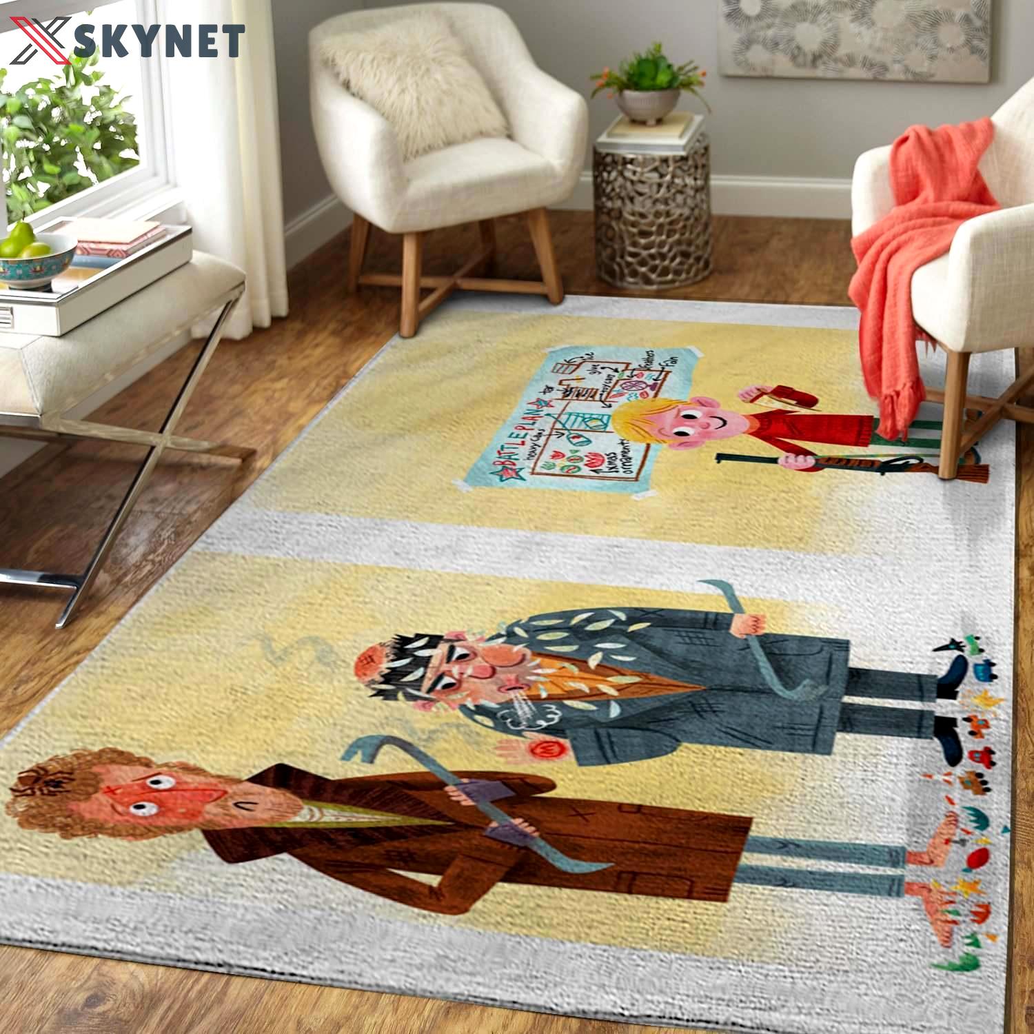 Rugs in living room and bedroom home alone area rug living room rug home decorchristmas movie home decor Rectangle Rug