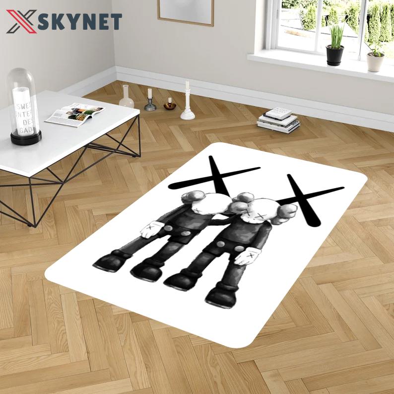 Rugs in living room and bedroom hypebeast kaw rug - kaw street style rug - kaw modern rug- kaw decor rug- kaw area rug- hypebeast rug- kaw cartoon rug- boyfriend gift Rectangle Rug