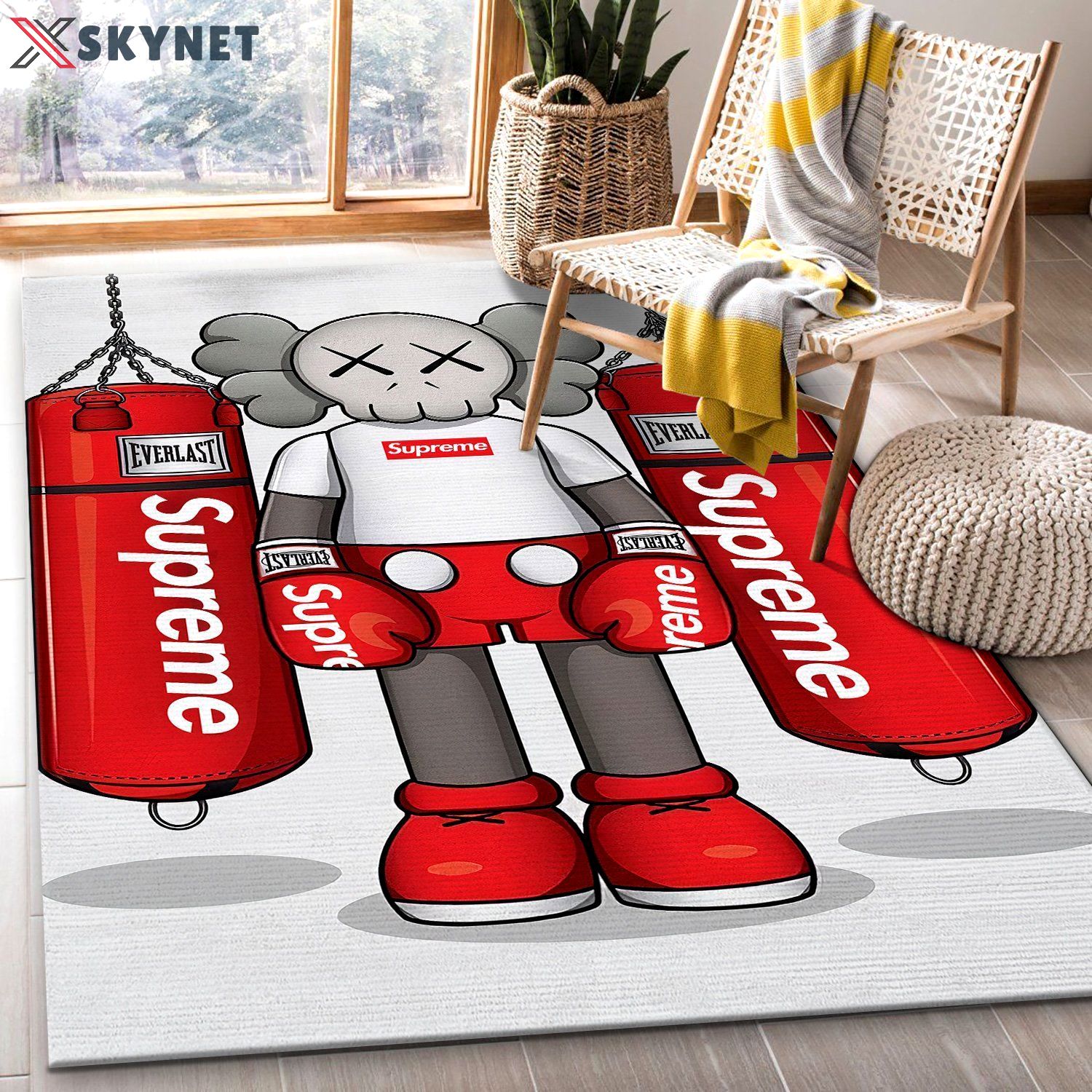 Rugs in living room and bedroom kaws supreme luxury area rugs living room carpet home fashion rug christmas gift Rectangle Rug