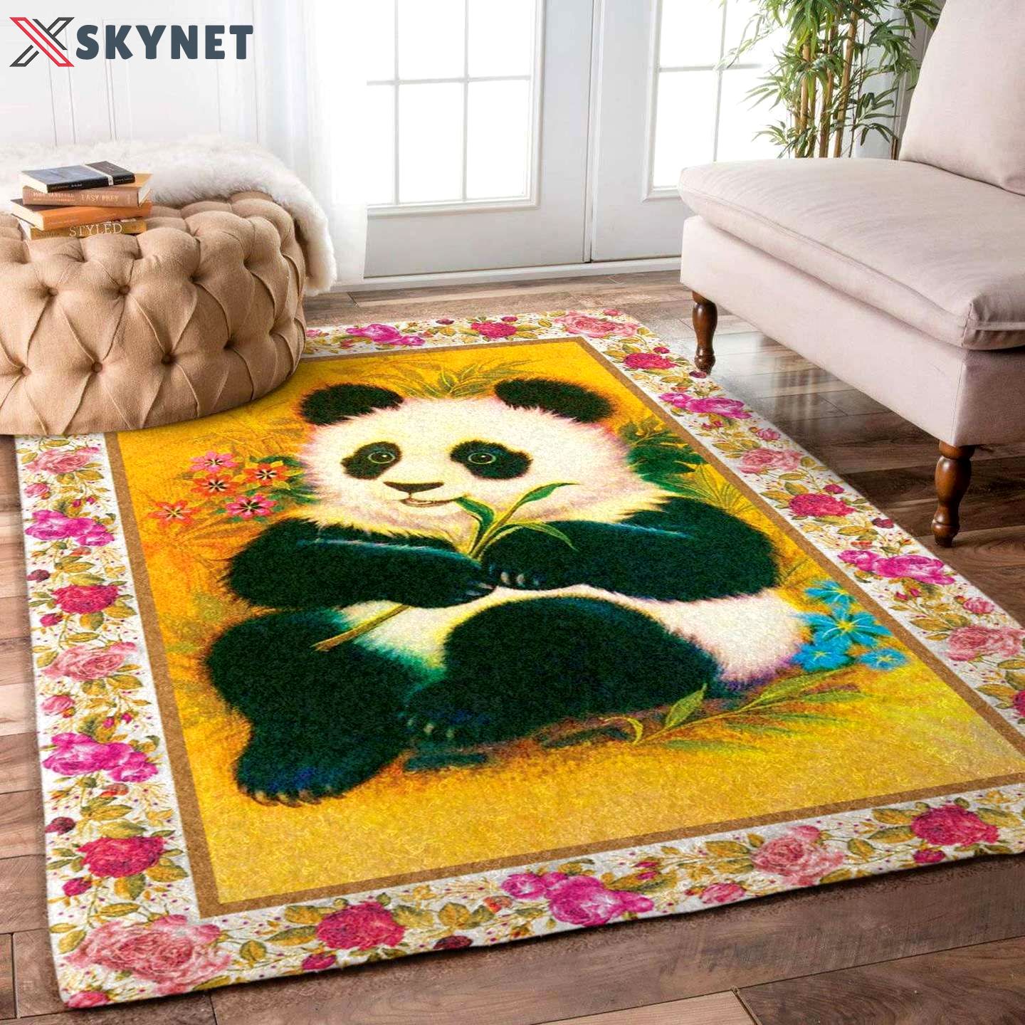 Rugs in living room and bedroom panda rug carpet Rectangle Rug