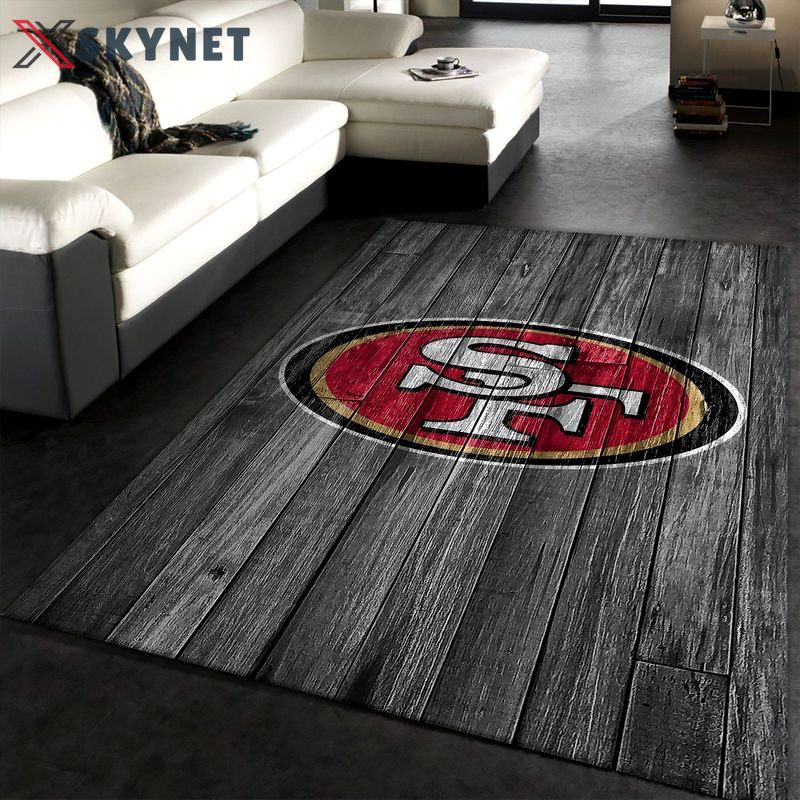 Rugs in living room and bedroom san francisco 49ers nfl 30 area rug living room and bed room rug rug regtangle carpet floor decor home decor Rectangle Rug