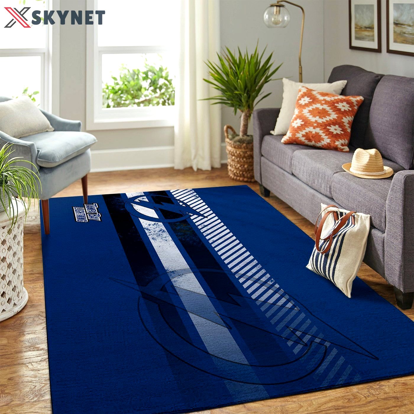 Rugs in living room and bedroom tampa bay lightning Rectangle Rug