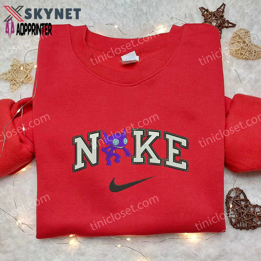 Sableye x nike embroidered sweatshirt: pokemon & nike inspired shirt Embroidered Shirt