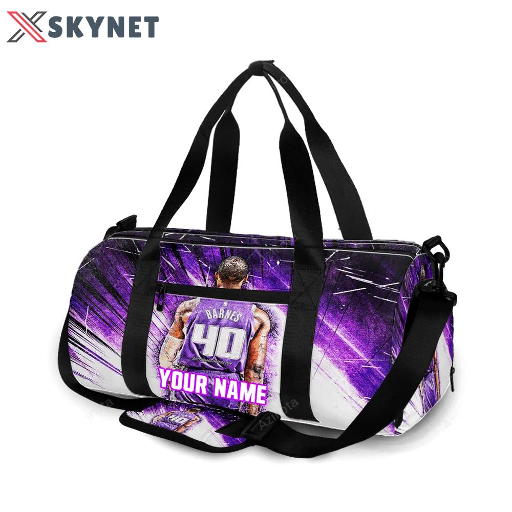 Sacramento kings harrison barnes 40 personalized name travel bag gym bag 2326 Travel Bag
