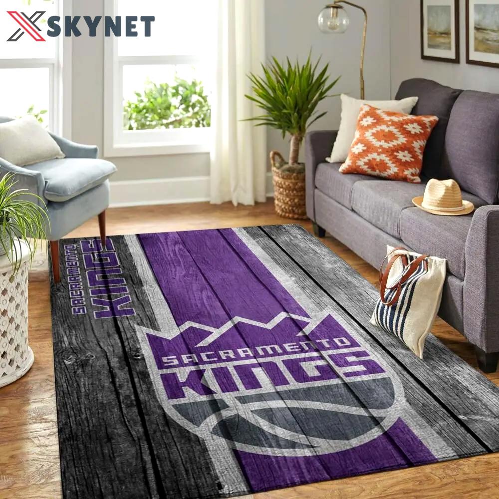 Sacramento kings nba rugs living room carpet wooden home rug regtangle carpet Rectangle Rug