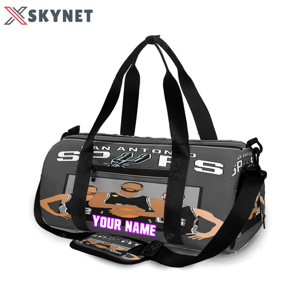 San antonio spurs all players5 personalized name travel bag gym bag 2366 Travel Bag