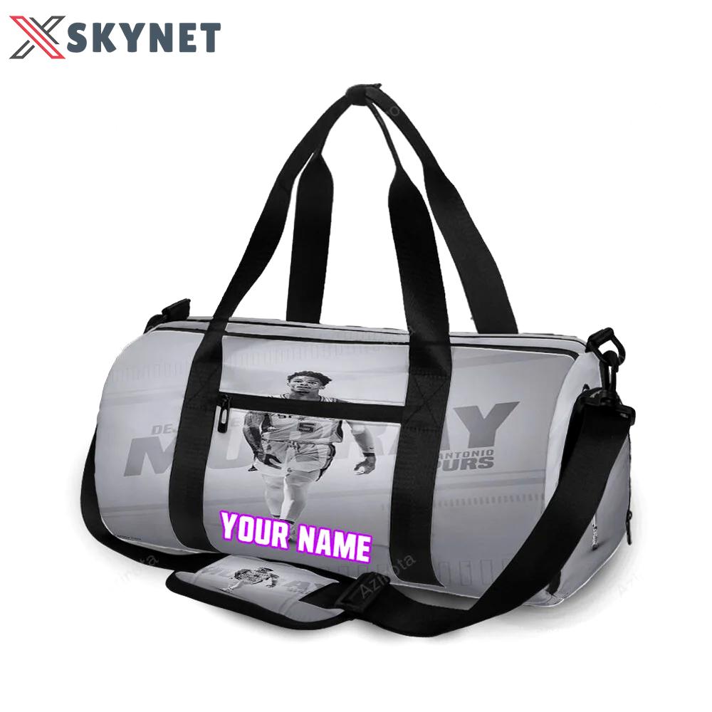San antonio spurs dejounte murray1 personalized name travel bag gym bag 2275 Travel Bag