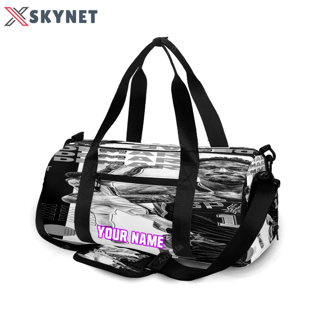 San antonio spurs demar derozan4 personalized name travel bag gym bag 2347 Travel Bag