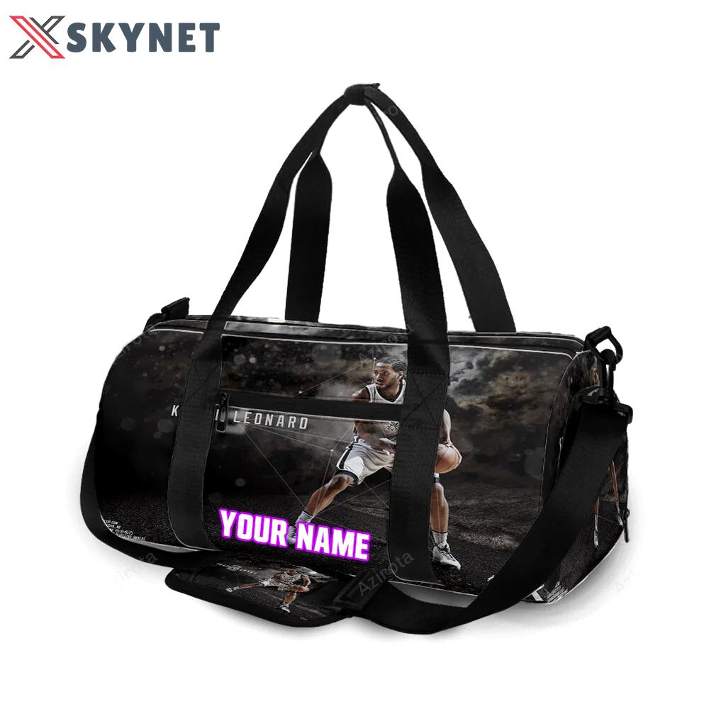San antonio spurs kawhi leonard6 personalized name travel bag gym bag 2333 Travel Bag