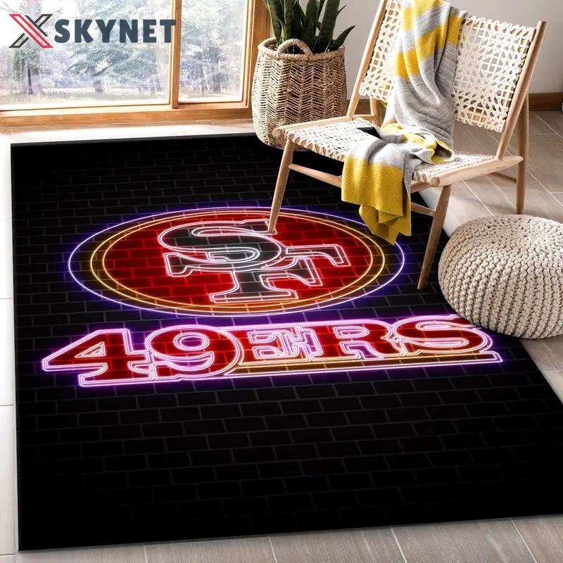 San francisco 49ers nfl 8 area rug living room bedroom rug regtangle carpet Rectangle Rug