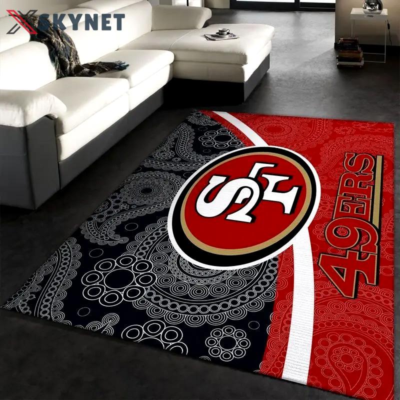 San francisco 49ers nfl 9 area rug living room bedroom rug regtangle carpet Rectangle Rug
