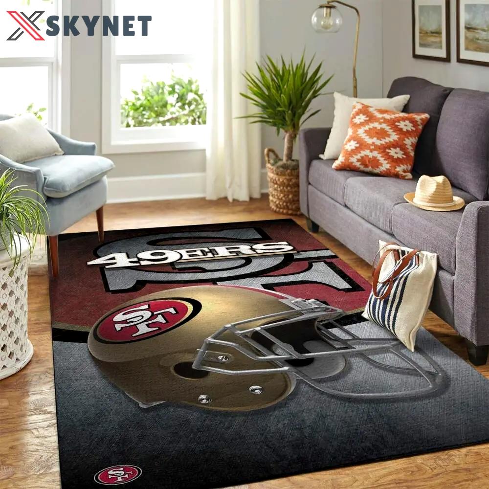 San francisco 49ers nfl area rugs living room regtangle carpet Rectangle Rug