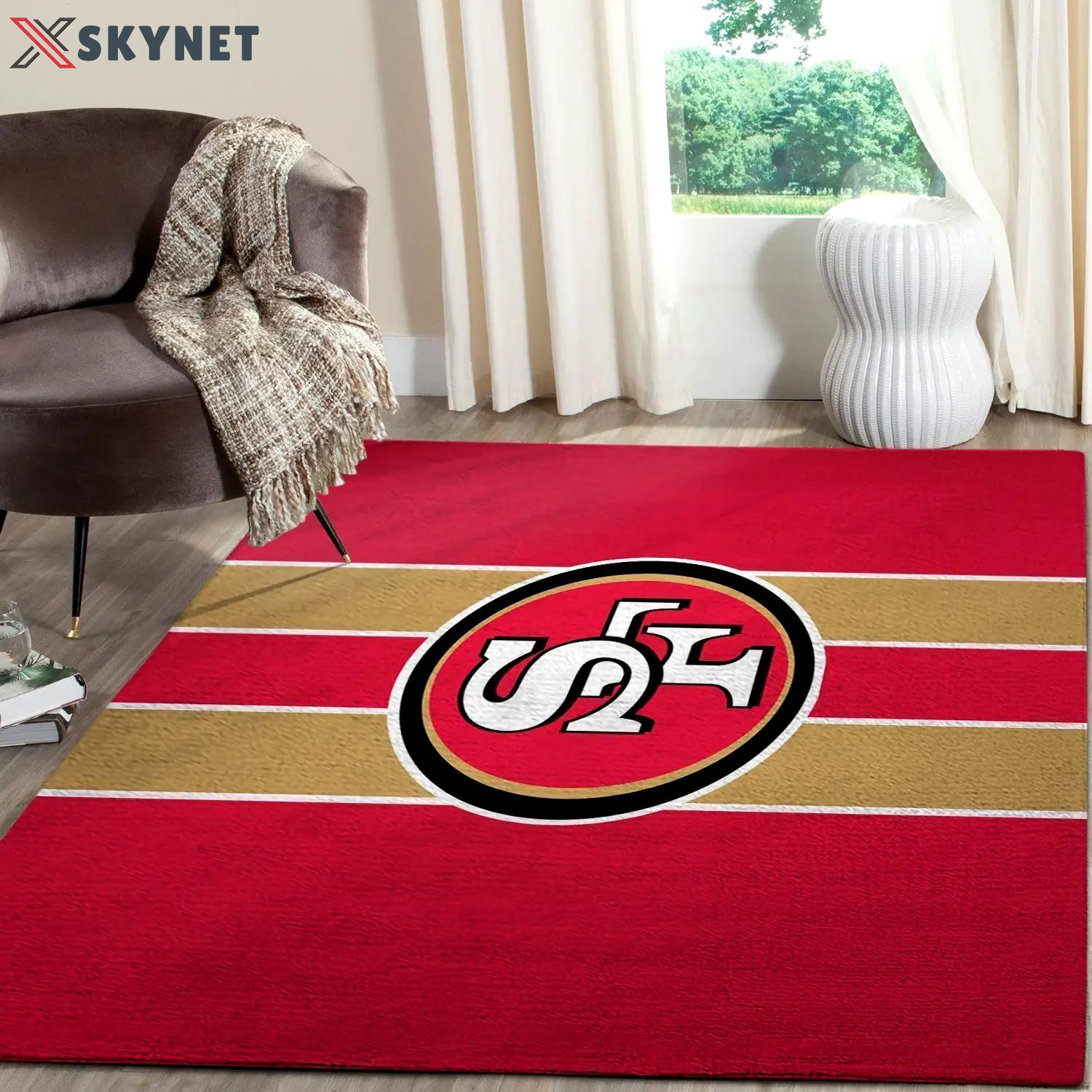 San francisco 49ers nfl football carpet living room rug regtangle carpet v571 Rectangle Rug