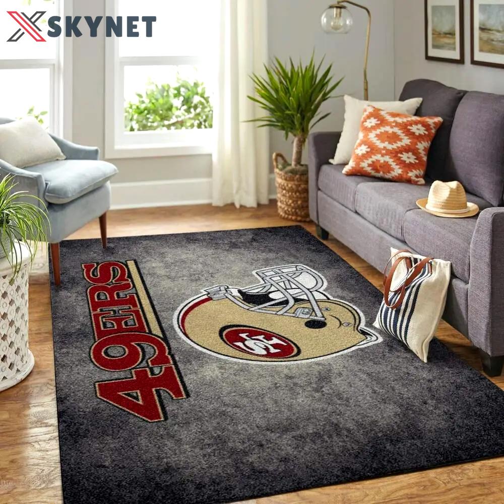 San francisco 49ers nfl football living room carpet regtangle carpet v4663 Rectangle Rug