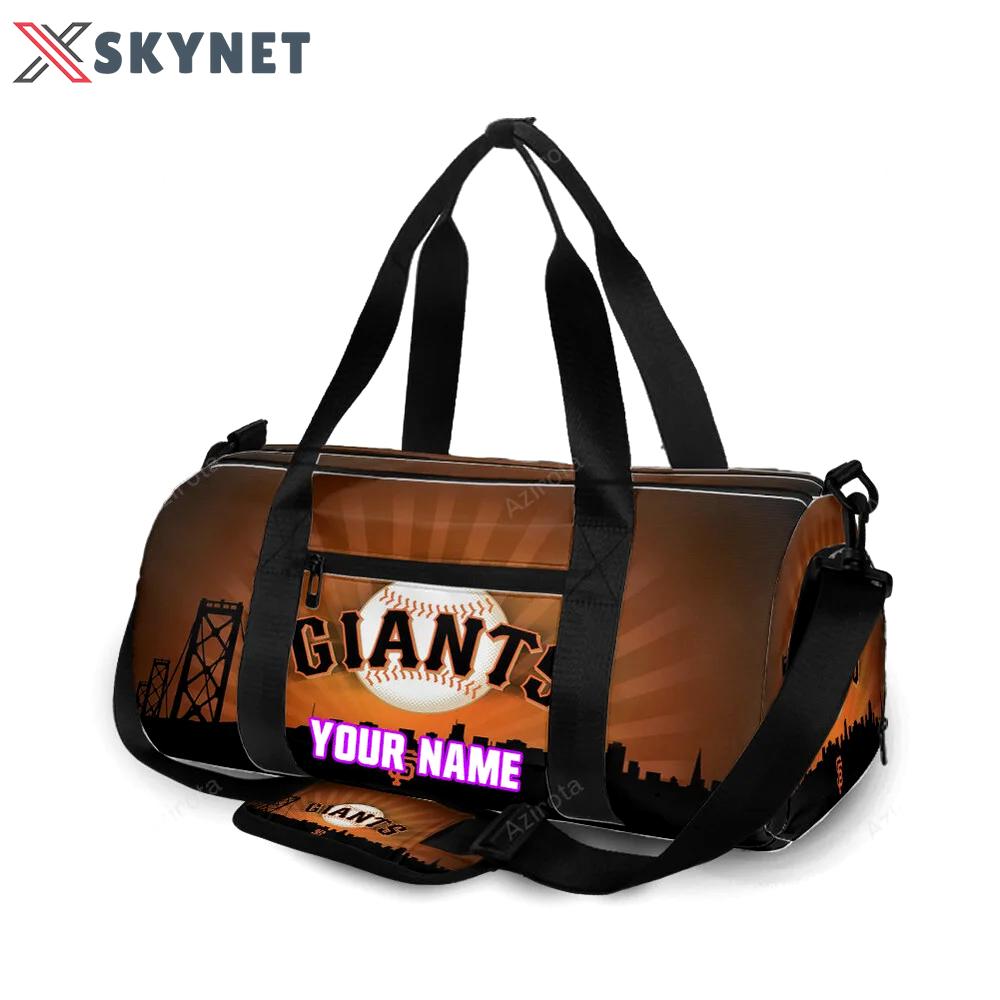 San francisco giants art 6 personalized name travel bag gym bag 2569 Travel Bag