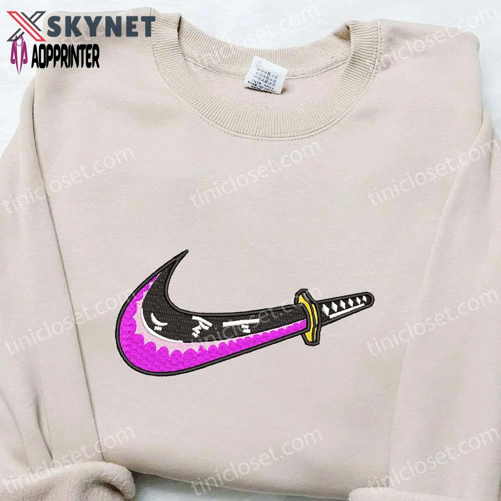 Sandai kitetsu x swoosh anime hoodie – one piece embroidered sweatshirt customized design Embroidered Shirt
