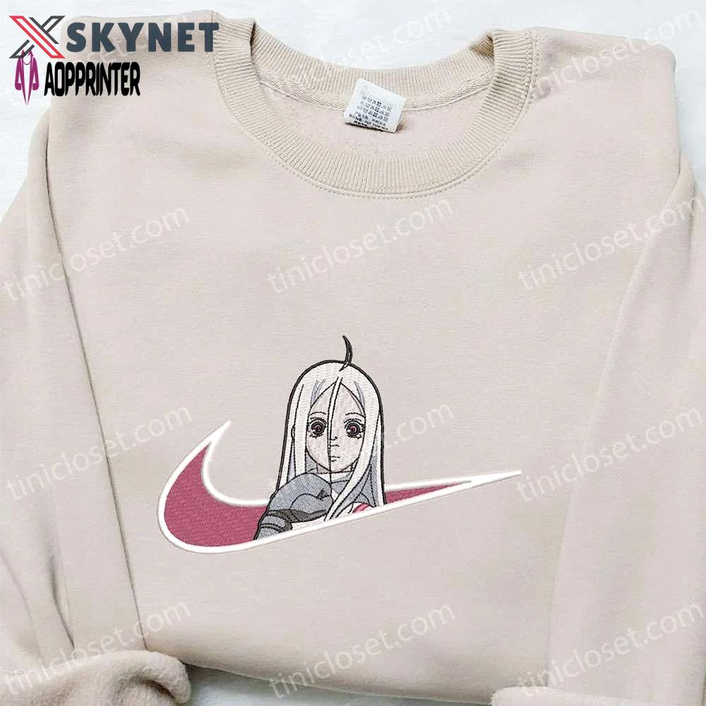 Shiro x swoosh anime embroidered hoodie deadman wonderland sweatshirt custom hoodie Embroidered Shirt