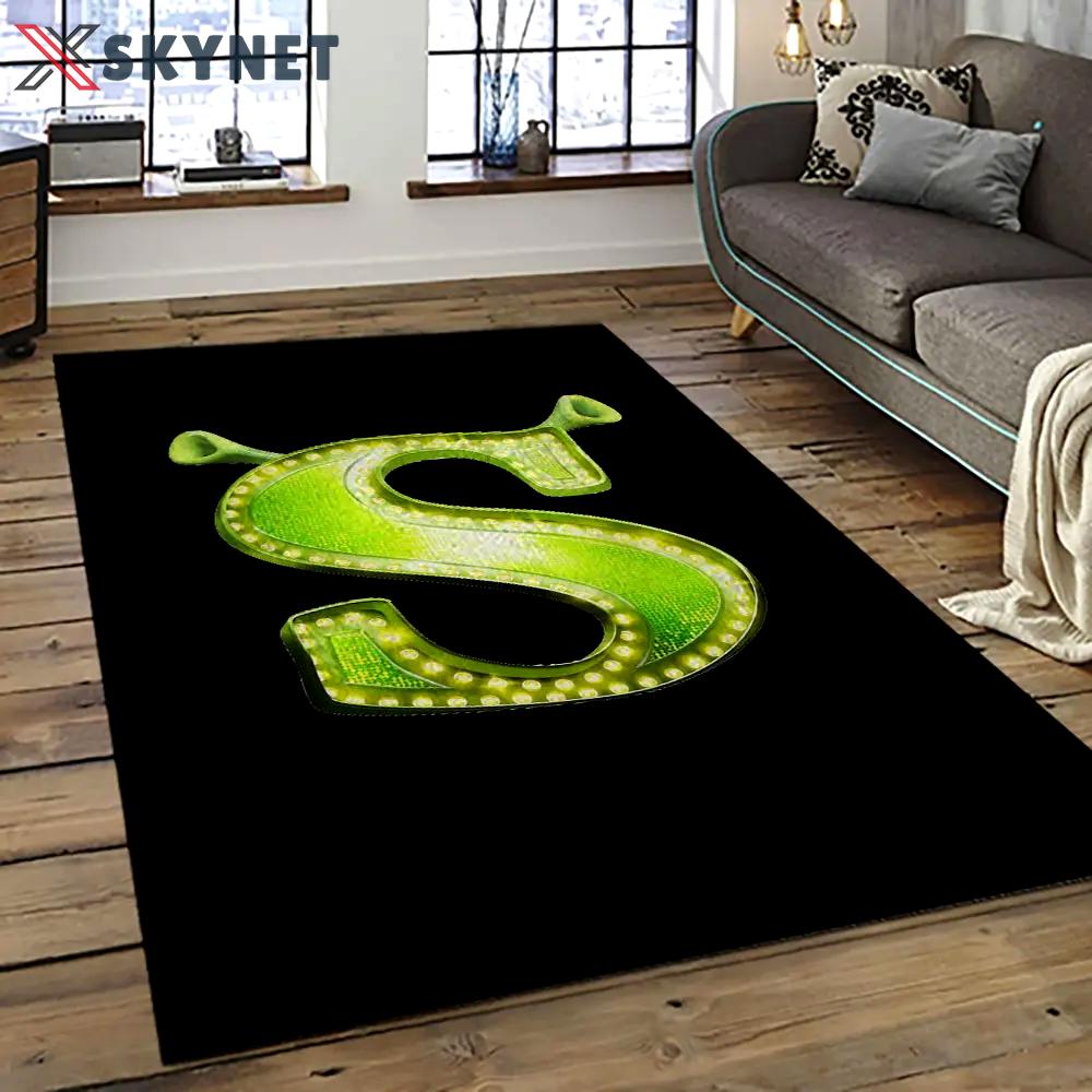 Shrek cartoon characters carpet area rug home decor gift best present for friends sk7 Rectangle Rug