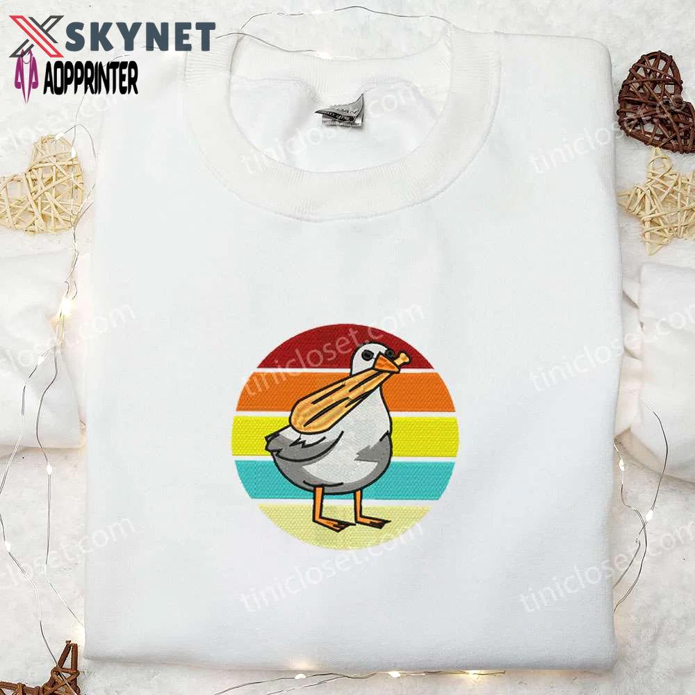 Silly goose embroidered shirt: animal design perfect birthday gift Embroidered Shirt