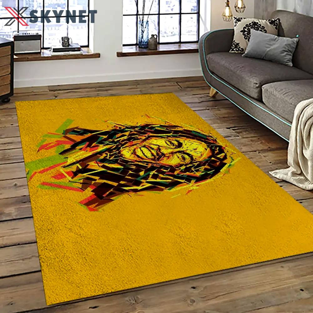 Singer bob marley music carpet rectangle area rug for living room bedroom decor bm23 Rectangle Rug