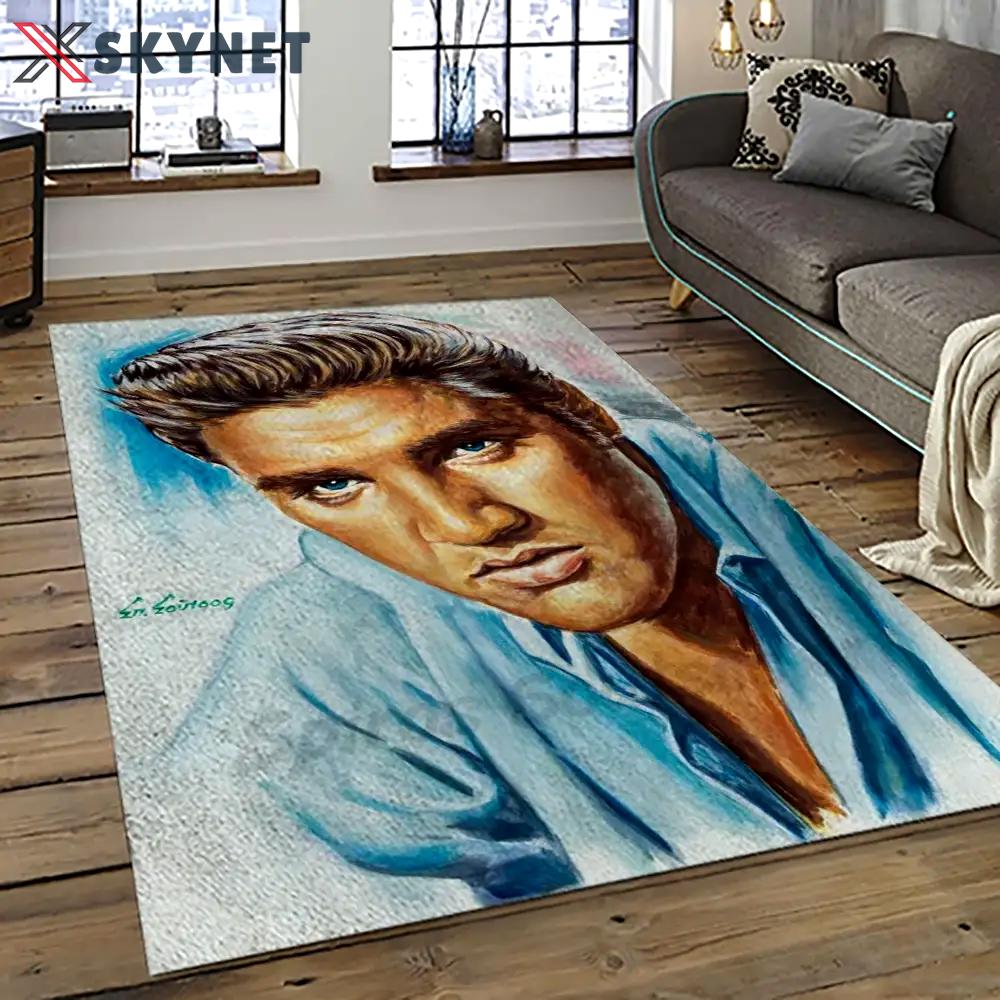 Singer elvis presley music carpet rectangle area rug for living room bedroom decor ep42 Rectangle Rug