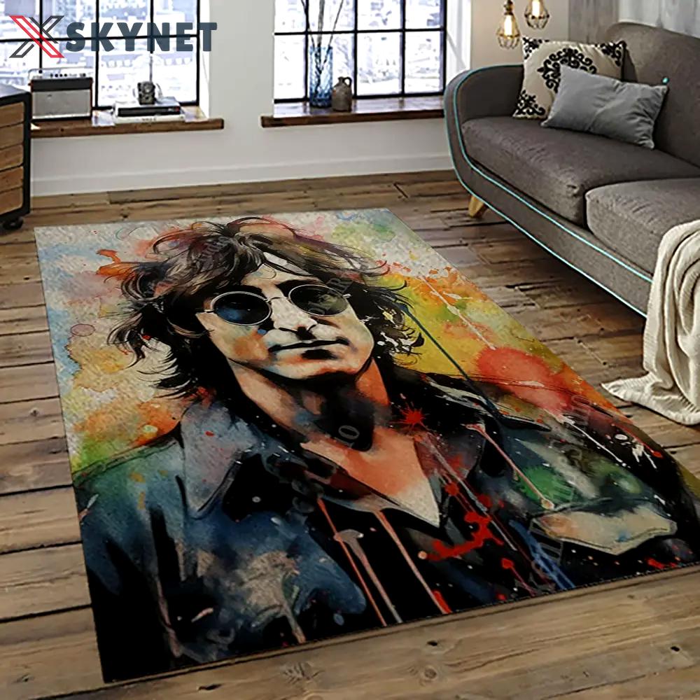 Singer john lennon music carpet rectangle area rug for living room bedroom decor jl04 Rectangle Rug