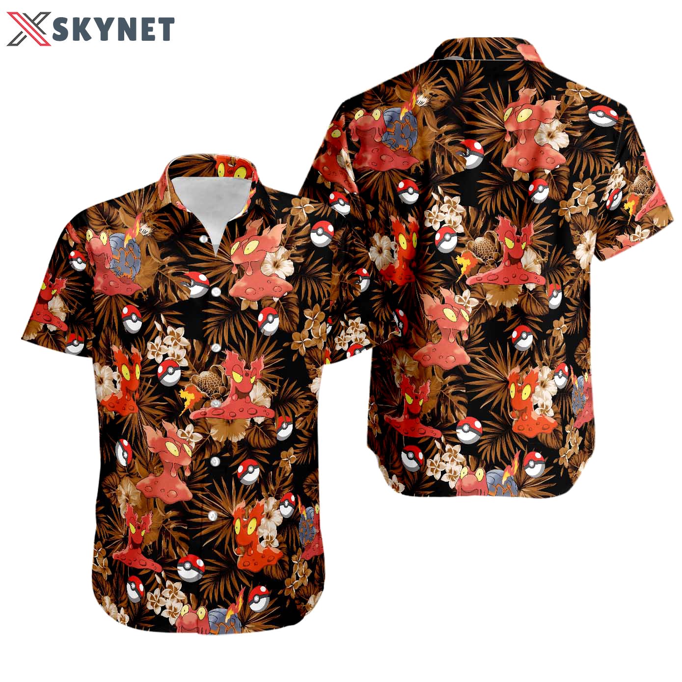 Slugma hawaiian shirt Hawaii Shirt Shorts & Flip Flops