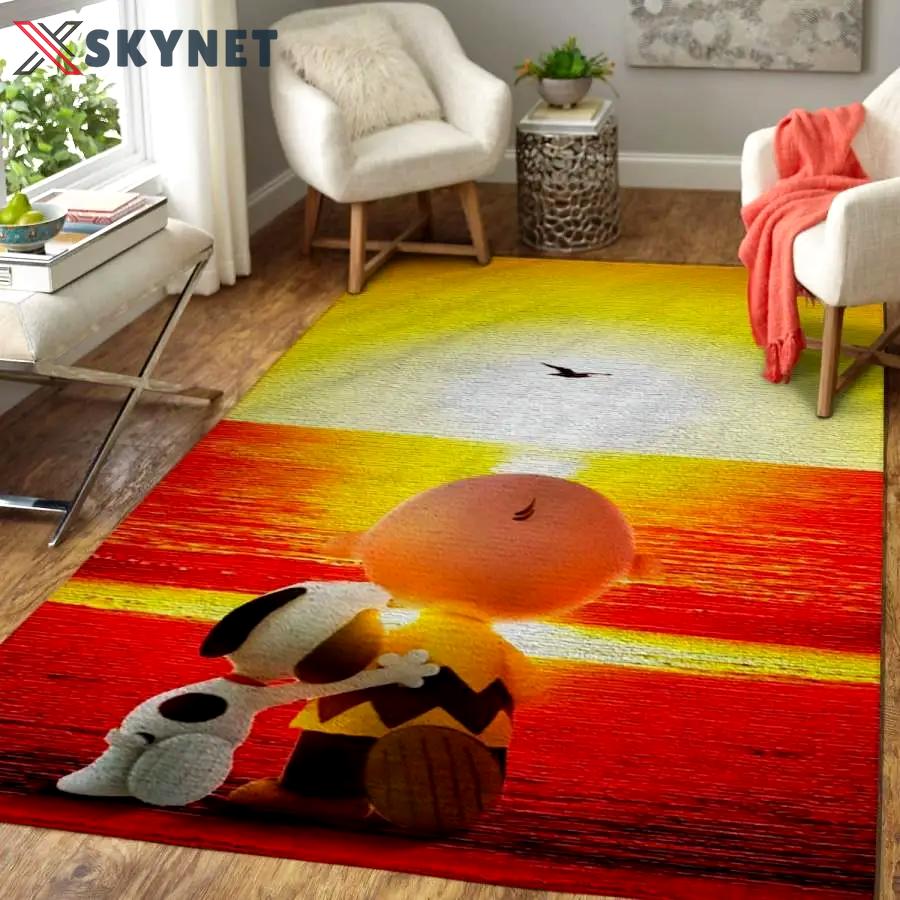 Snoopy area rug living room rug home decor disney movie ofd 1910215 Rectangle Rug