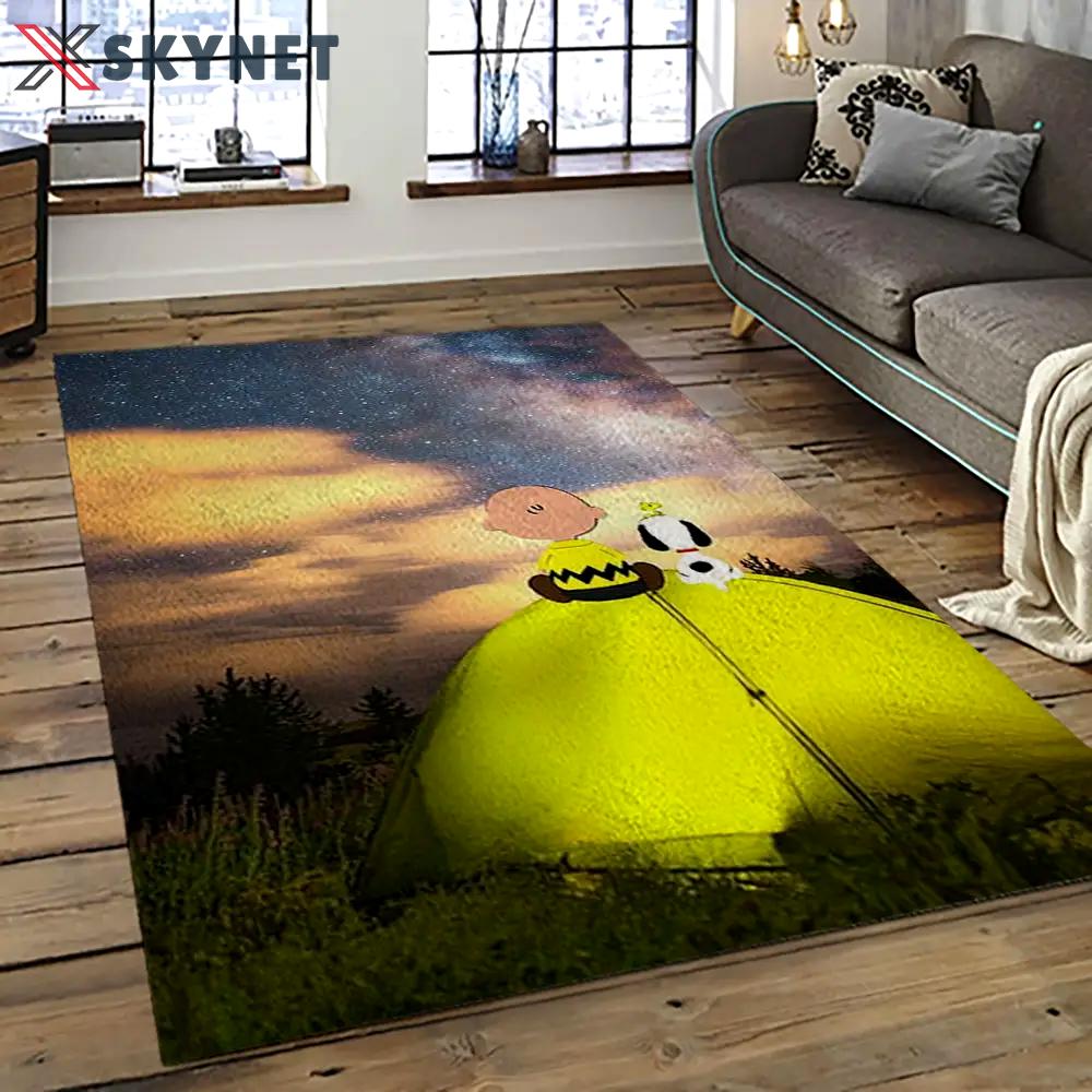 Snoopy cartoon movie carpet rectangle area rug for living room bedroom decor snp10 Rectangle Rug